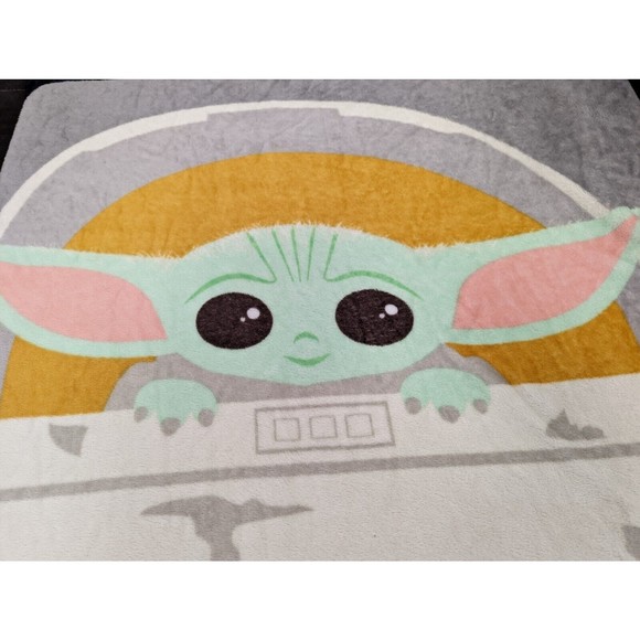 Disney Bedding Star Wars Mandalorian Plush Throw The Child Precious